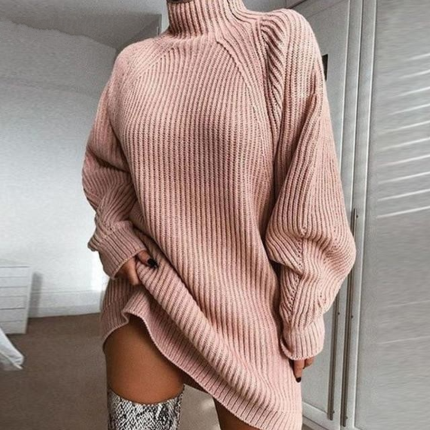CARLEY Knit Dress - Palmetto Reina