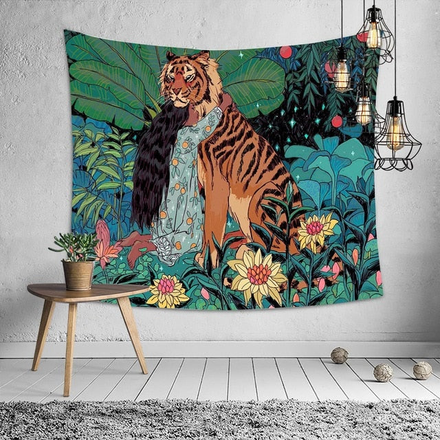 Tiger Tapestry Palmetto Reina